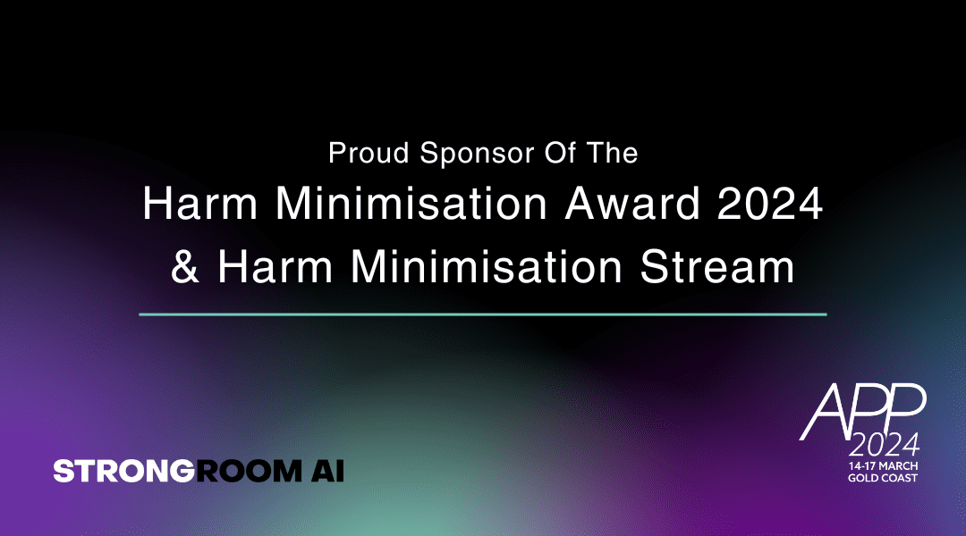 Sponsor of the APP Harm Minimisation Award 2024